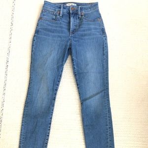 Madewell curvy high rise skinny crop jeans size 24 petite